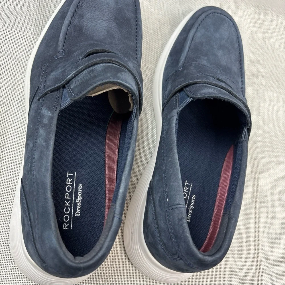 Rockport Men's Blue Truflex Dressports Penny Loafers Size 7M
